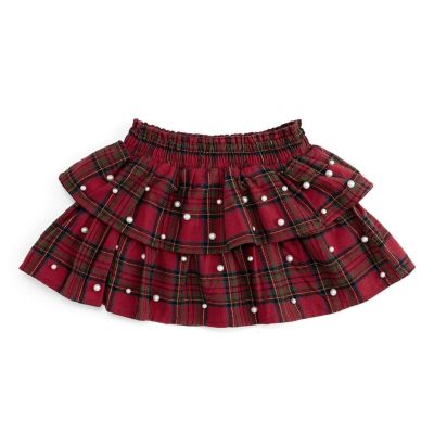 Toddler Girls' 2T-5T Tartan Pearl Tulle Skirt