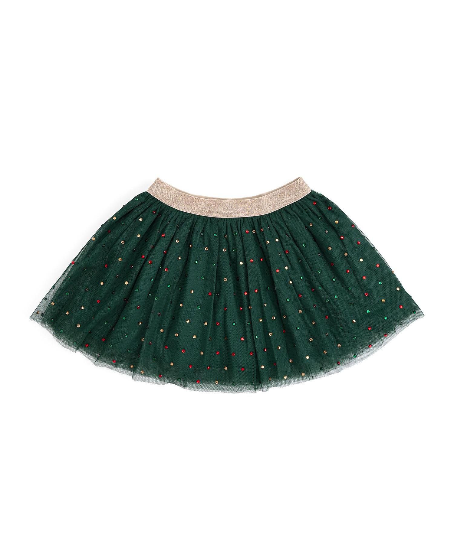 Baby Girls' Christmas Rhinestone A-Line Tutu Skirt