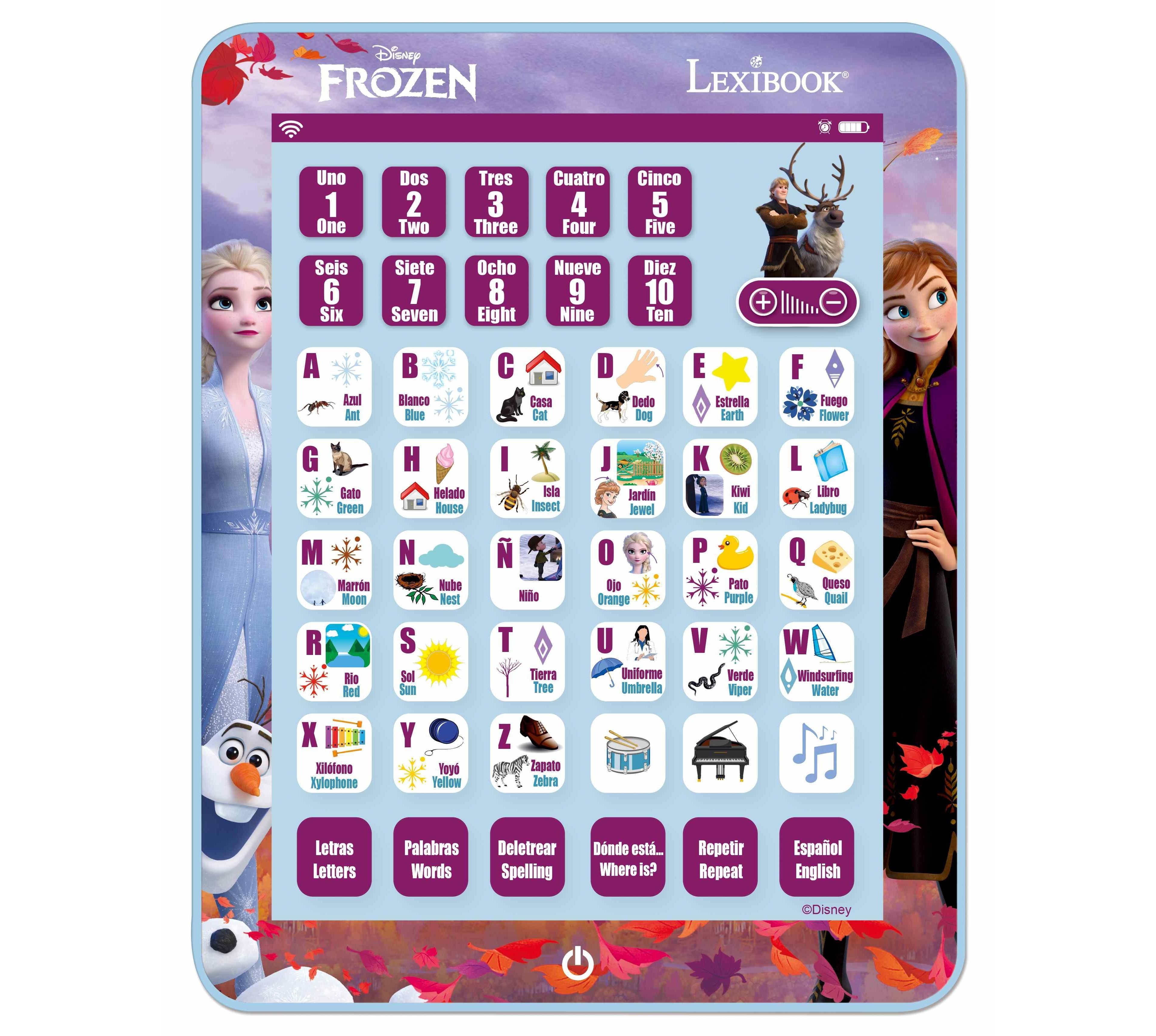 Disney Frozen Bilingual Learning Tablet with Interactive Quiz Mode