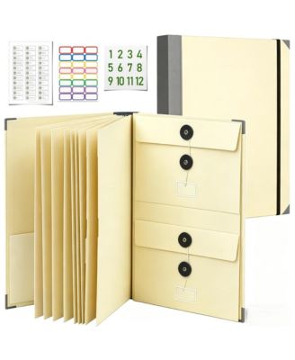 All In One Family Document Organizer With Labeled Tabs Pockets For Home Filing Emergency Preparedness