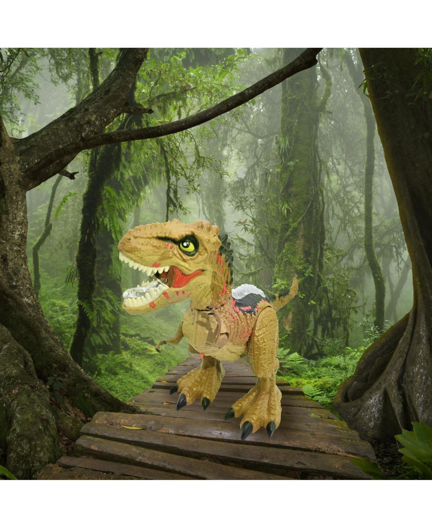 Детская игрушка Lexibook 1:3 Scale Tirex Articulated Smoke-Effects Remote Control Tyrannosaurus — фото 9