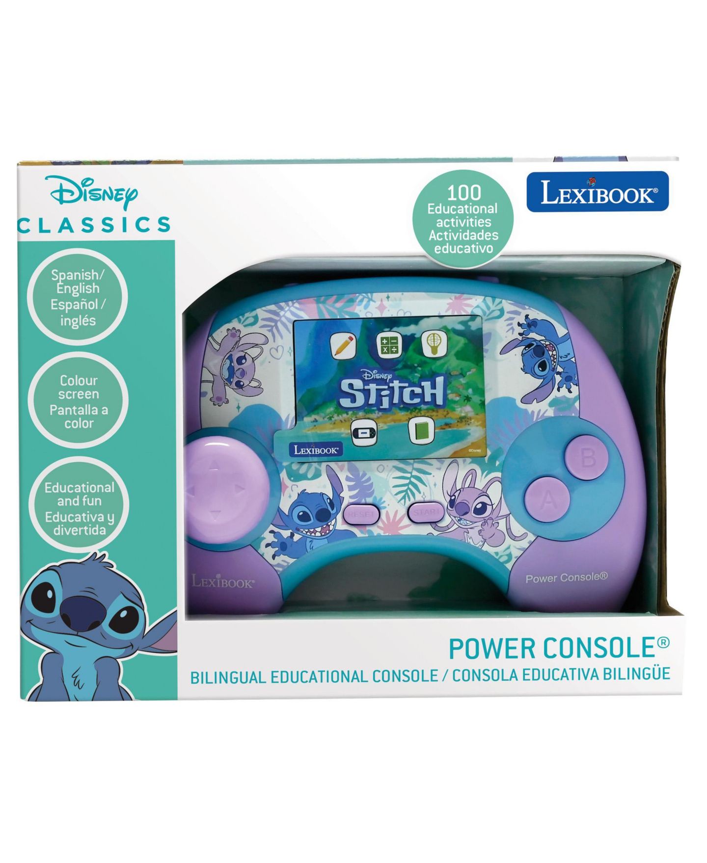 Детская игрушка Disney Stitch Power Console Bilingual 100-Activity Game Console, Ages 5+ — фото 5
