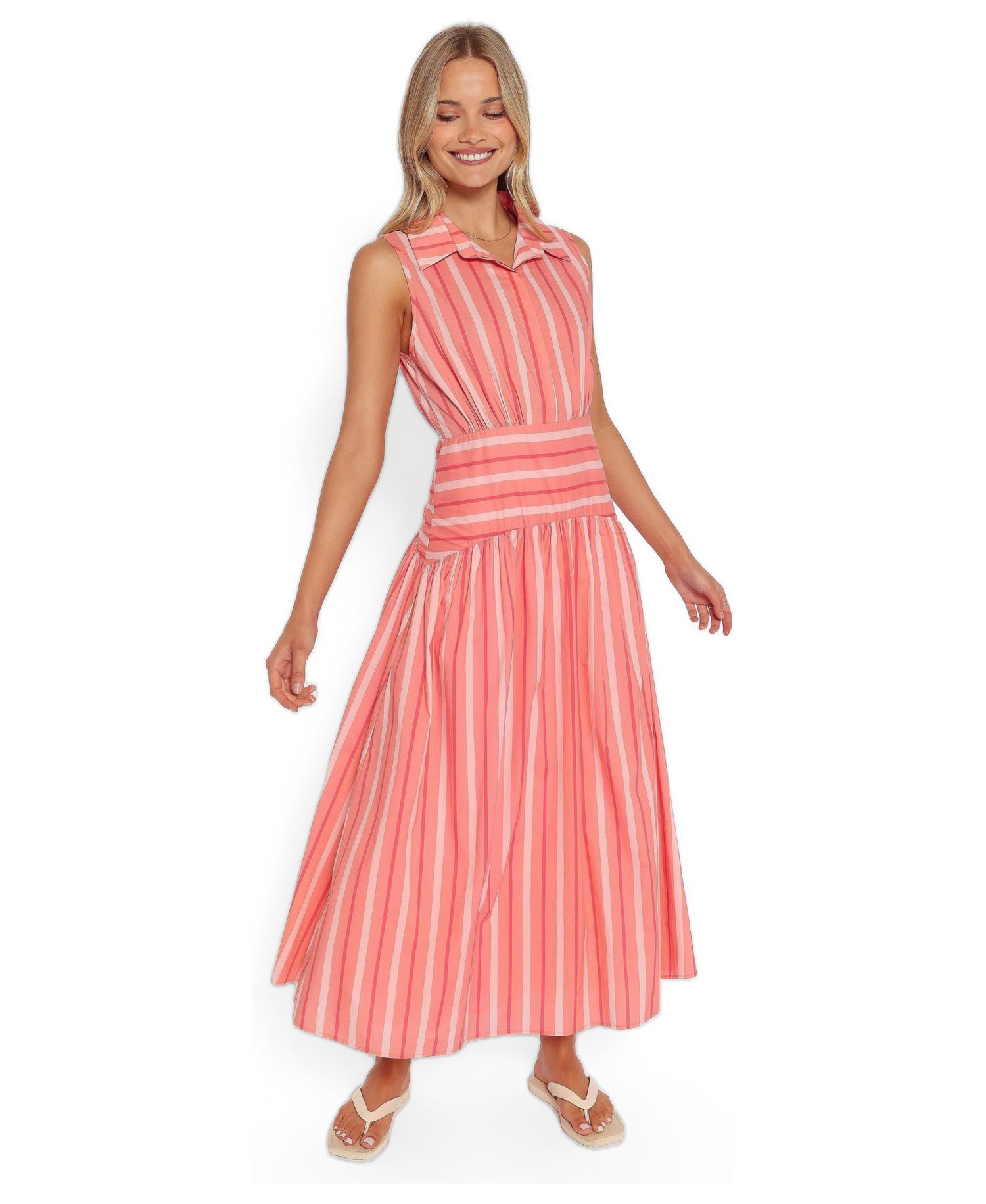 Women's Myranda Collared Sleeveless Midi Dress