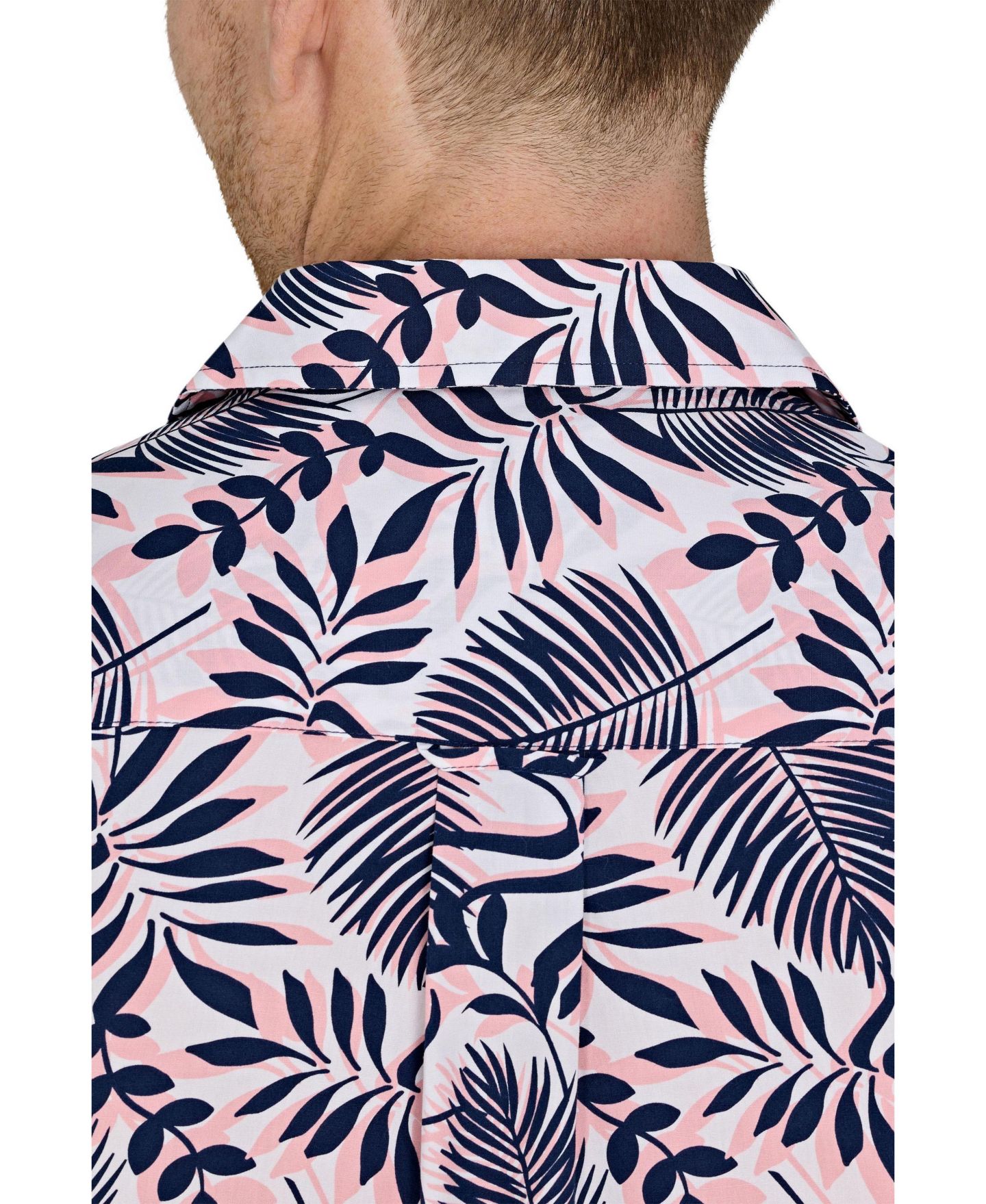 Мужская рубашка Raging Bull Large Fern Short-Sleeve Camp Classic-Fit, цвет: Тёмно-синий — фото 5