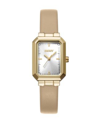 Women's Water-Resistant Quartz Leather Strap Watch, 22 mm