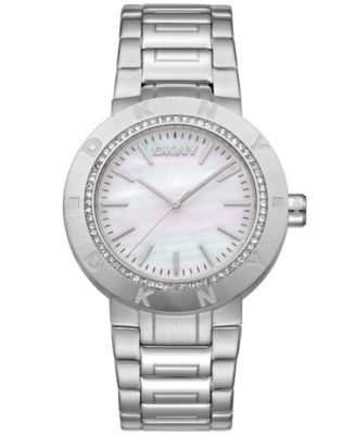 Women's Quartz Eastside Logo Silver Stainless Steel Bracelet Watch, 36 mm