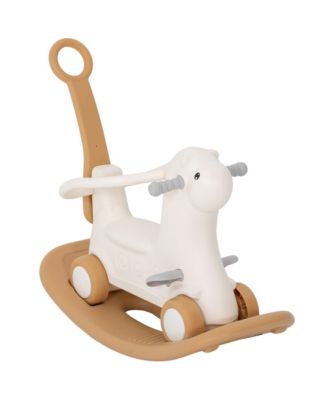 4-in-1 Rocking Horse with Detachable Balance Board and Push Handle, Ages 1-3