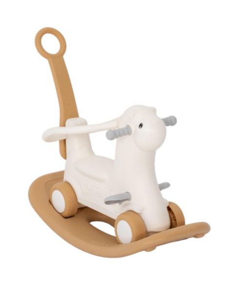 Детская игрушка Glintex 4-in-1 Rocking Horse with Detachable Balance Board and Push Handle, Ages 1-3, цвет: Коричневый
