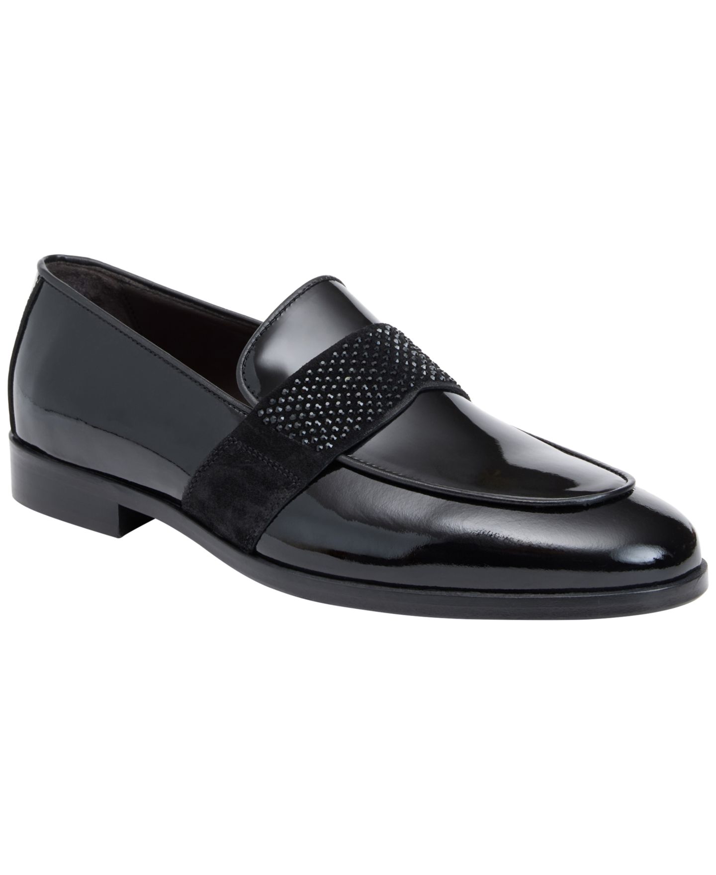 Мужские туфли Bruno Magli Howard Patent Leather Round Toe, цвет: Чёрный лаковый — фото 1