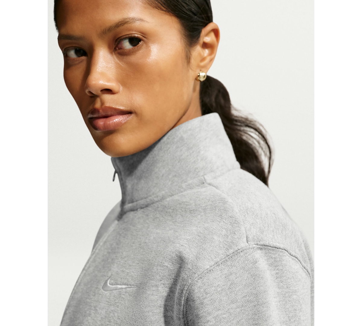 Nike Studio Fleece Women's 1/4-Zip Top