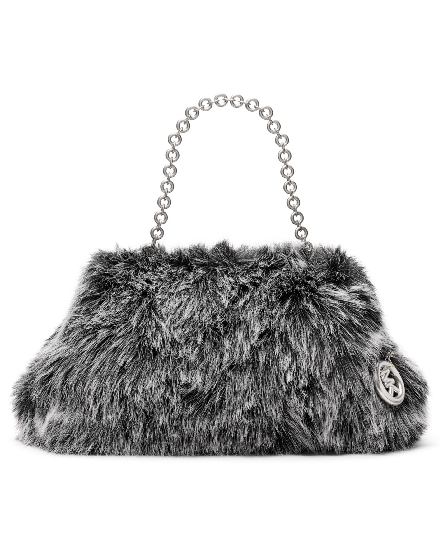 Женский большой клатч Michael Kors Cloud с каркасом, цвет: Чёрный — фото 1