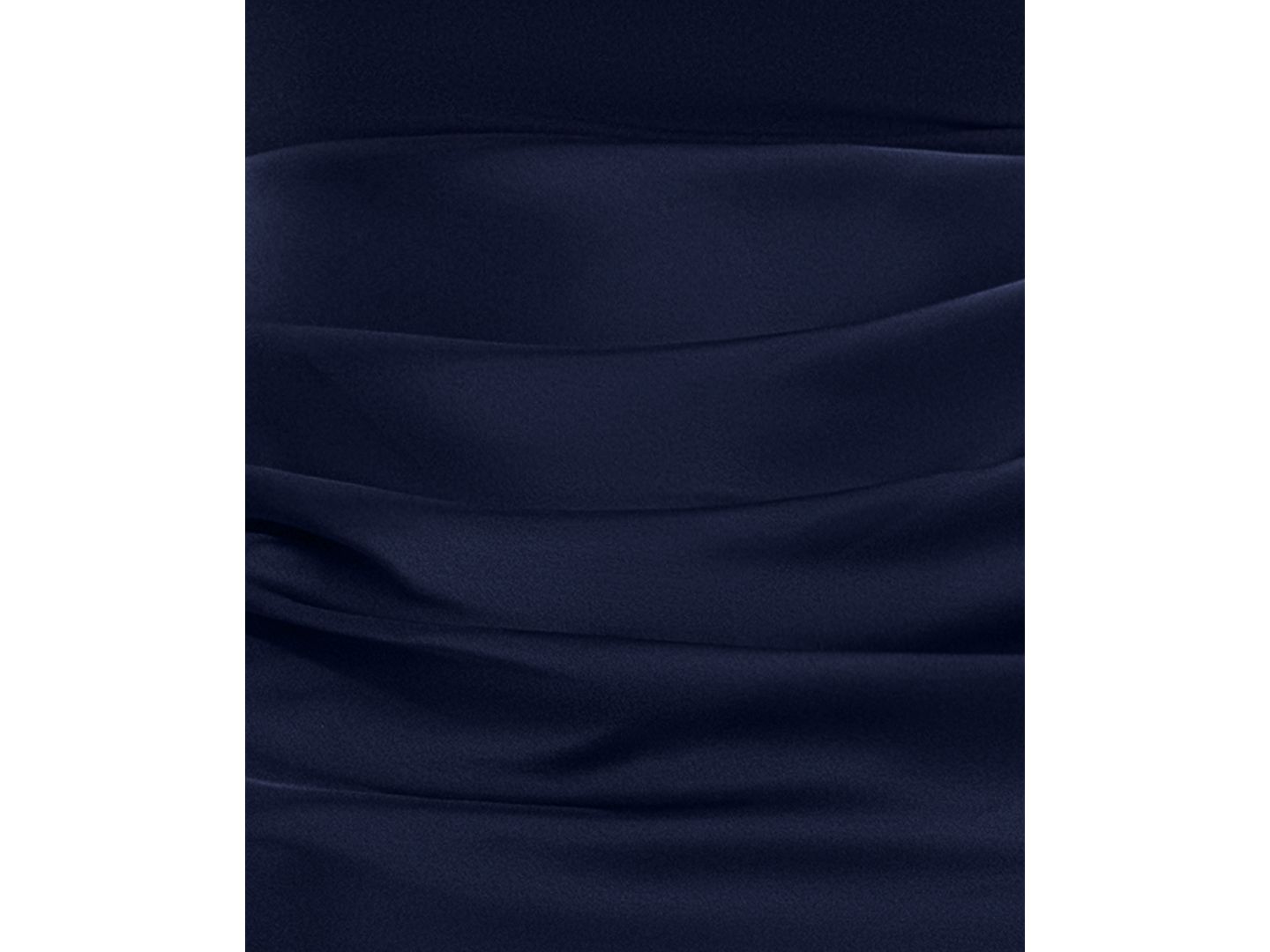 Женское платье Betsy & Adam Jamie Mock-Neck Satin Mermaid-Hem Gown, цвет: Тёмно-синий — фото 5