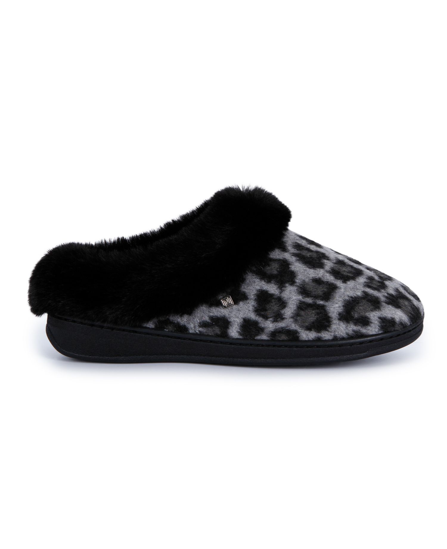 Women's Leo Faux Fur Arch Support Clog Slippers