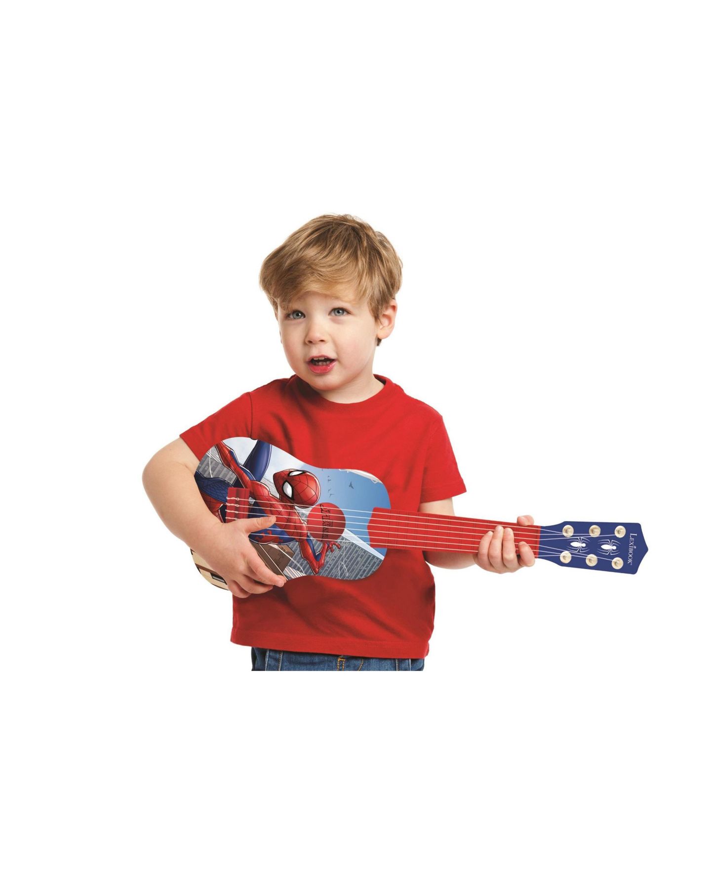 Детская игрушка Spiderman My First Wooden Guitar with 6 Nylon Strings and Learning Guide, от 3 лет — фото 4