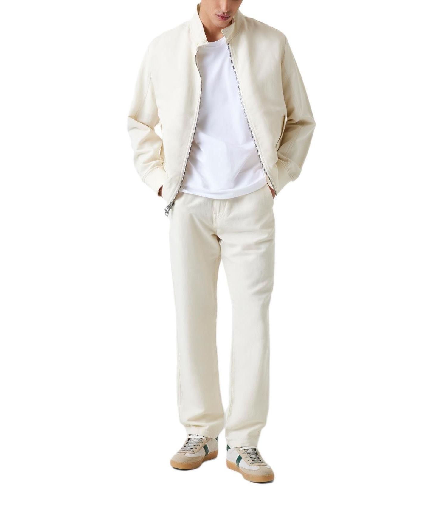 Men's Nolan Linen Harrington Jacket