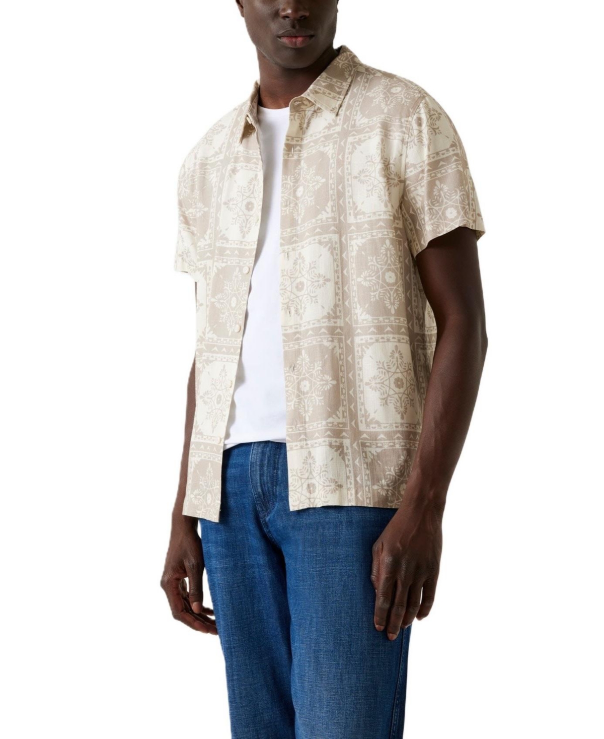 Guess Men's Mosley Tile Print Shirt