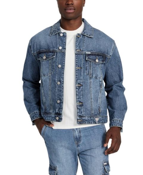 Мужская куртка GUESS Relaxed Trucker, цвет: Volley