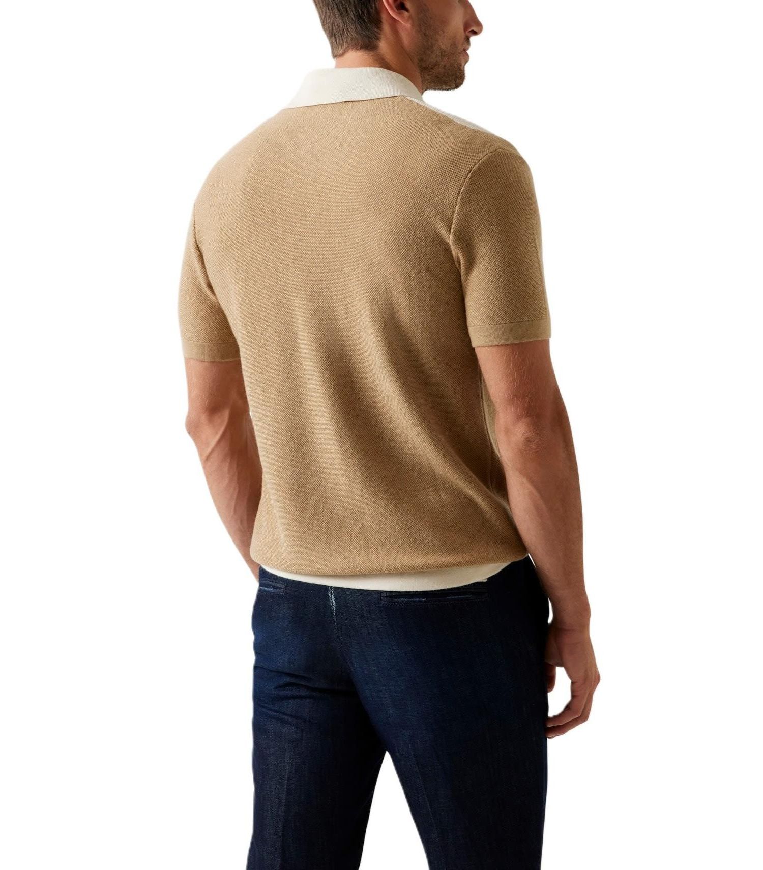 Men's Humphrey Colorblocked Stripe Sweater Polo