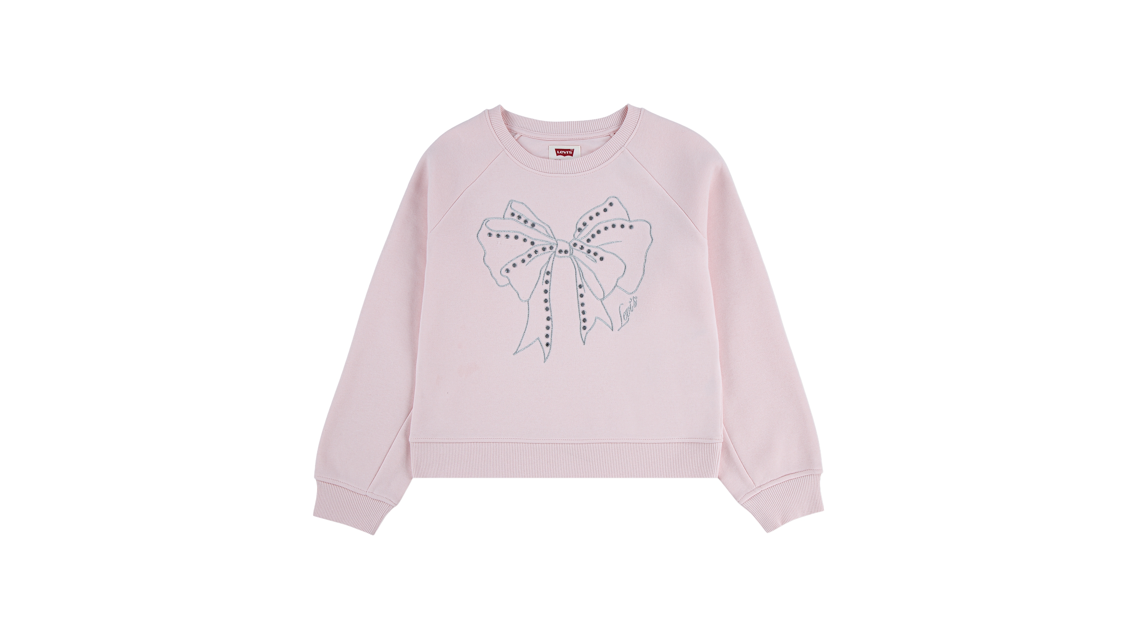 Levi's Girls' 4-16 Bow Crewneck Sweatshirt