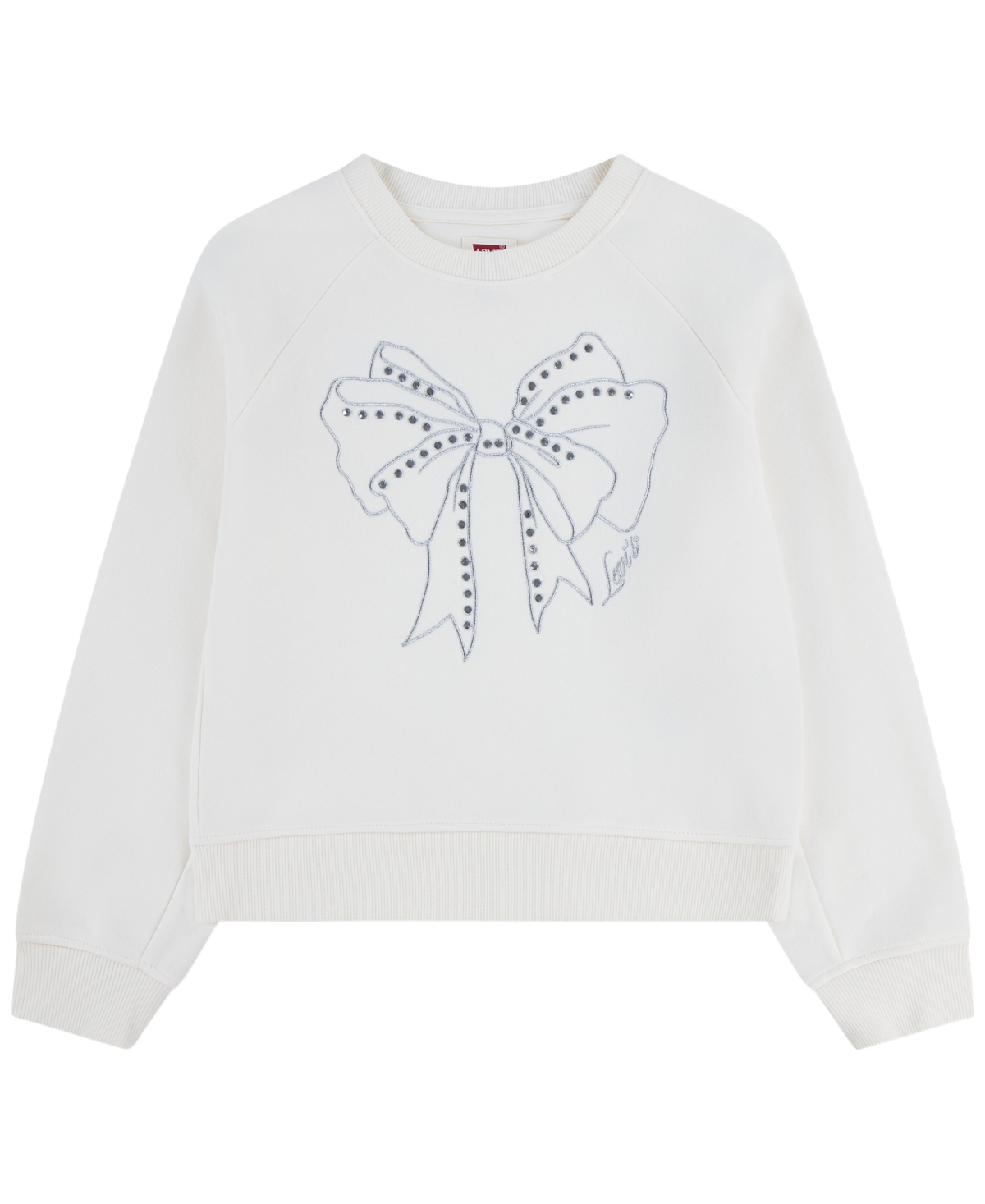 Levi's Girls' 4-16 Bow Crewneck Sweatshirt
