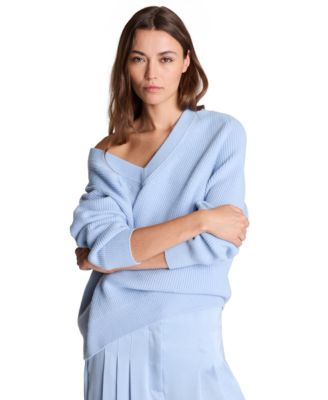 Women's Oversized V-Neck Boyfriend Sweater
