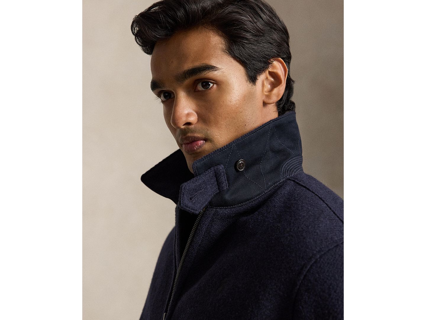 Мужская куртка Polo Ralph Lauren Langdon Tweed Regular-Fit Wool, цвет: Тёмно-синий — фото 3