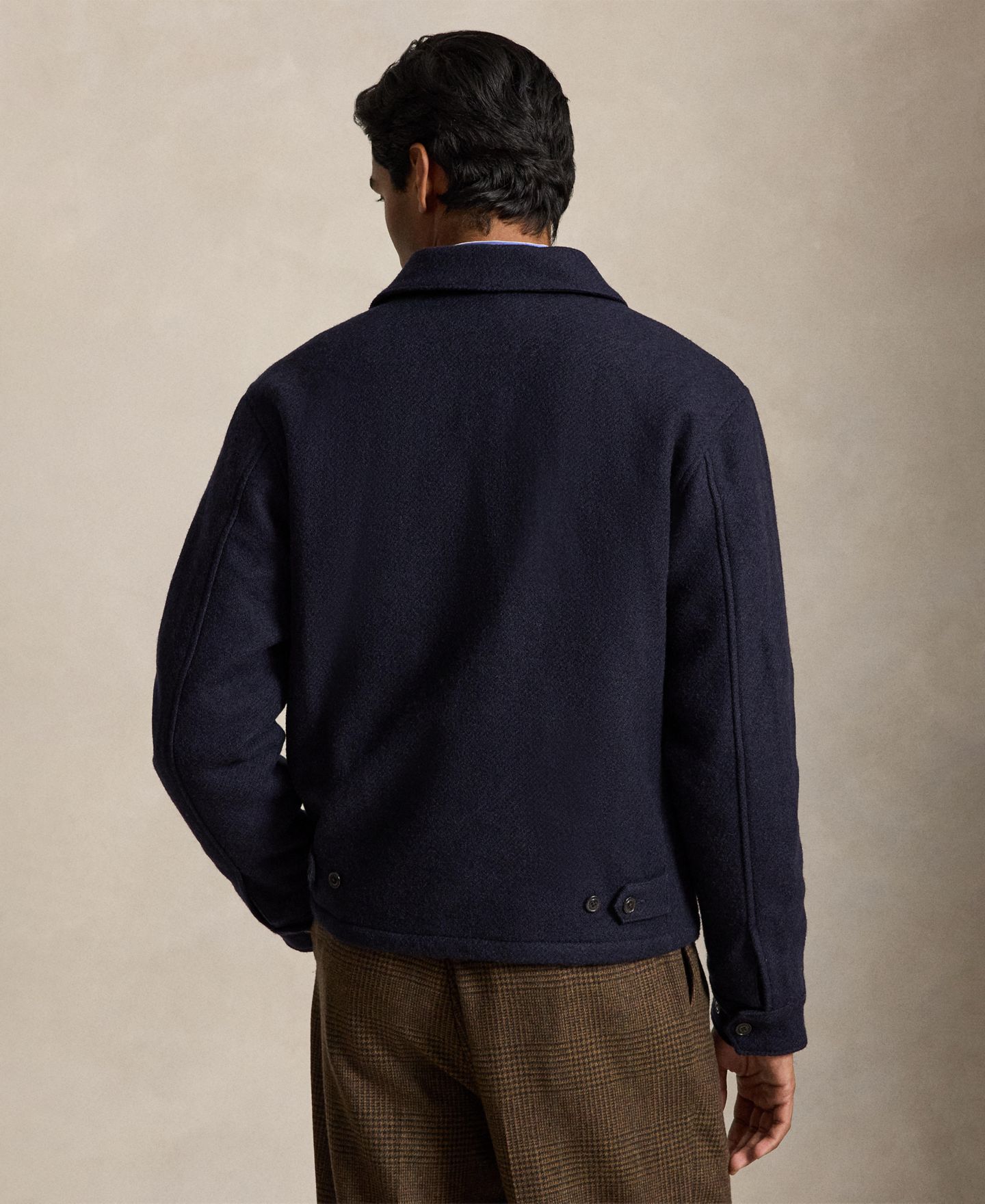 Мужская куртка Polo Ralph Lauren Langdon Tweed Regular-Fit Wool, цвет: Тёмно-синий — фото 5