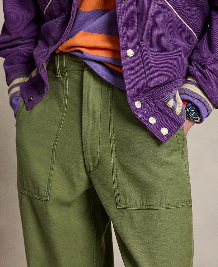 Men's Relaxed Fit Reverse-Sateen Utility Pants - thumbnail 8