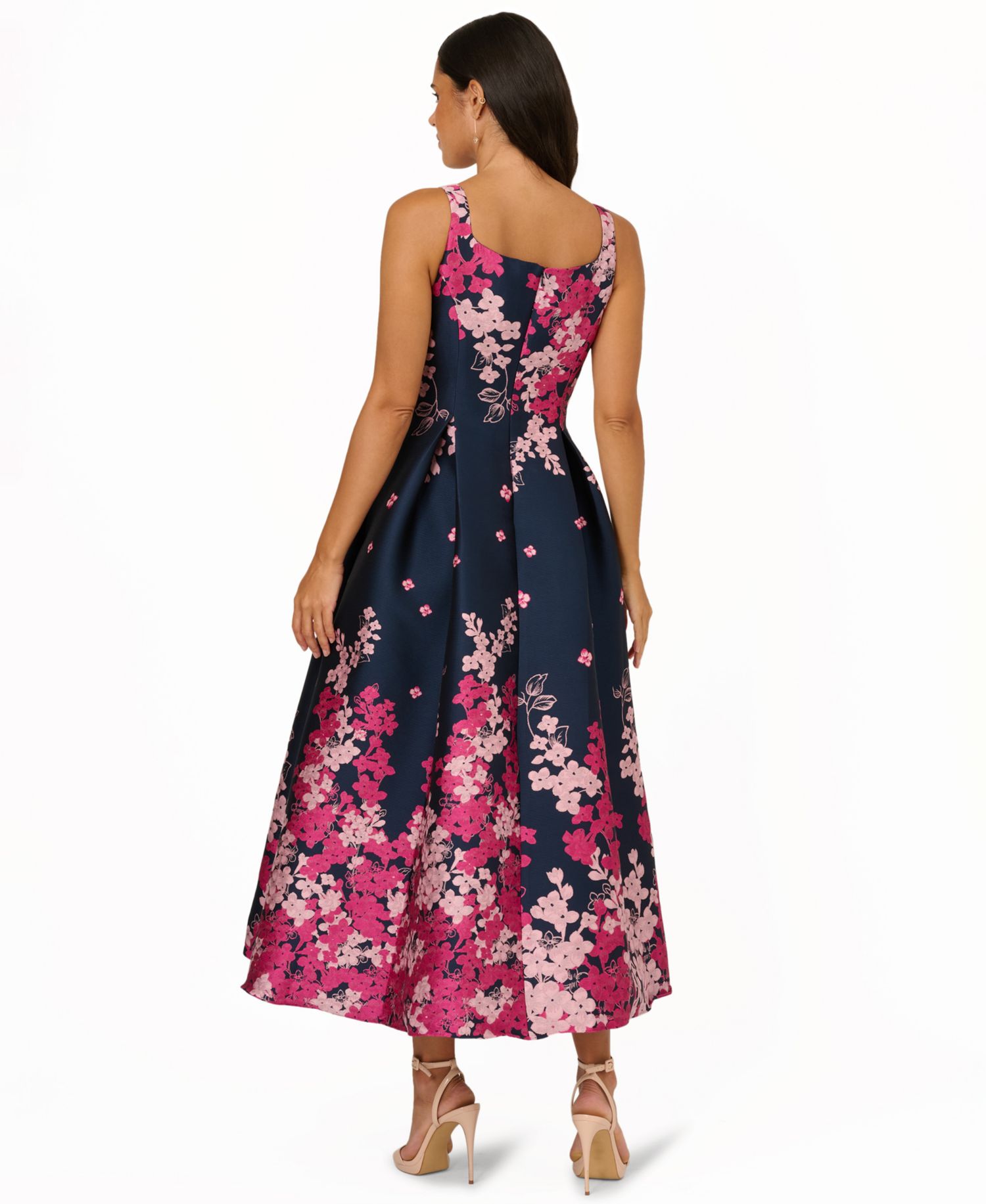 Women's Jacquard Fit & Flare Dress