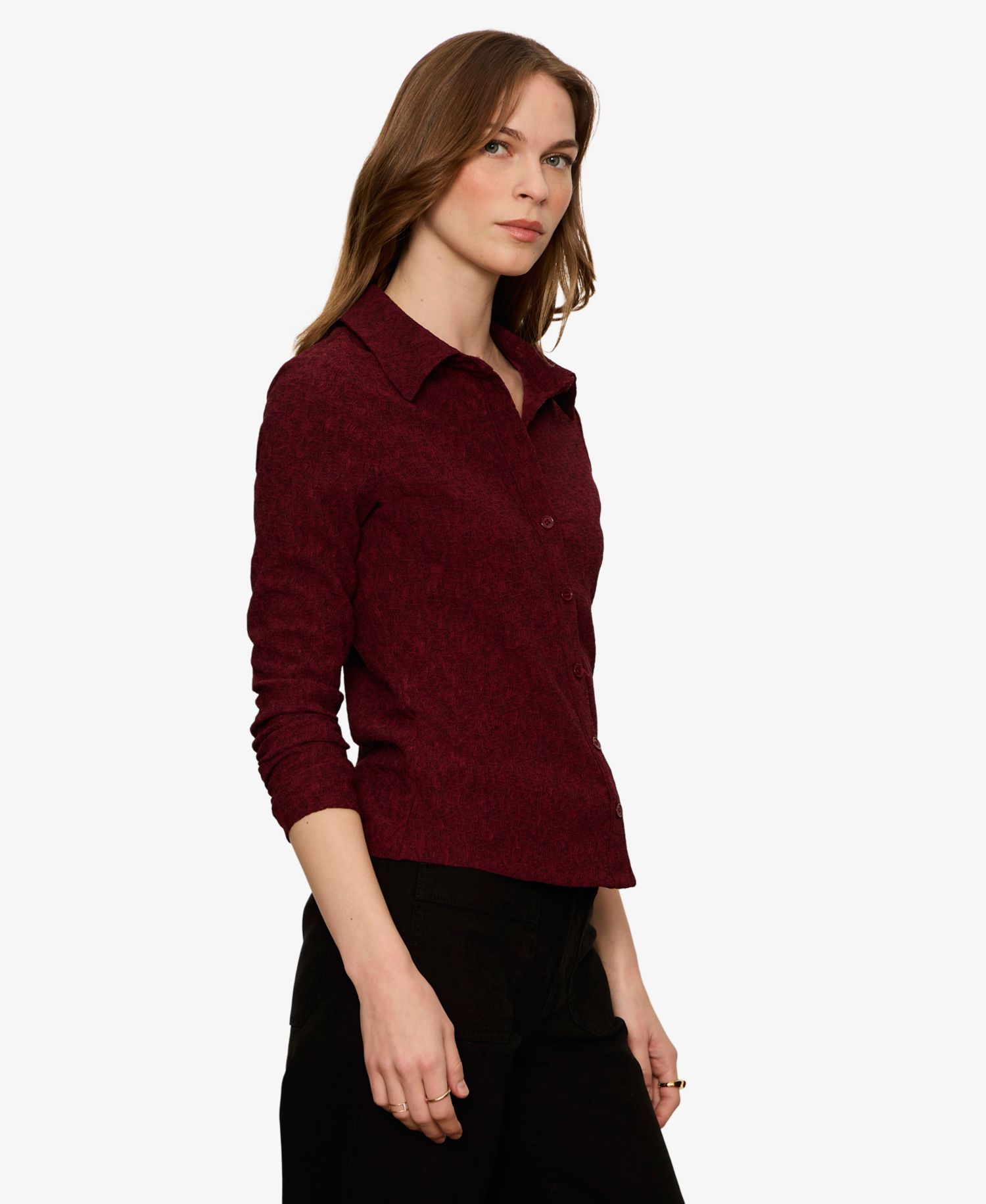 Women's Dreamer Long-Sleeve Spread-Collar Button-Up Shirt