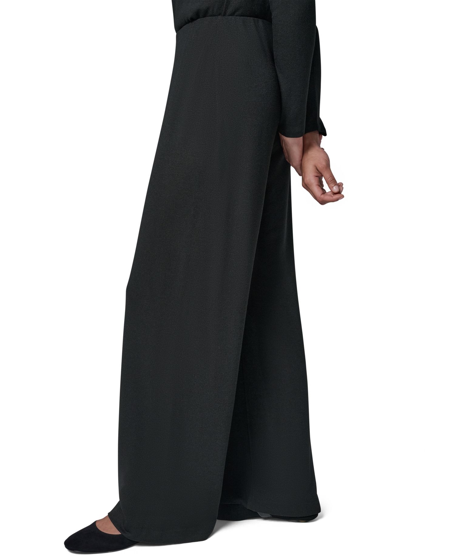 Women's Wide-Leg Flat Front Pull-On Pants
