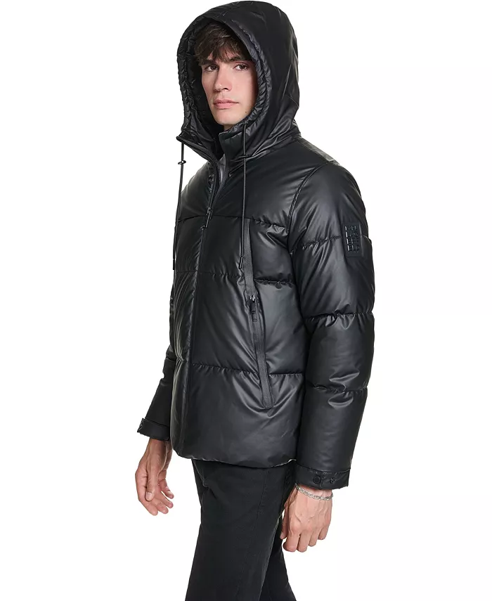 Men's Midweight Hooded Water Resistant Puffer - thumbnail 7