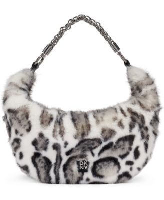 Rocky Small Animal-Print Hobo Handbag