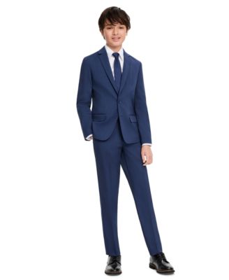 Boys' 8-20 Formal Button-Up Jacket, Shirt, Tie and Pants, 4-Piece Set