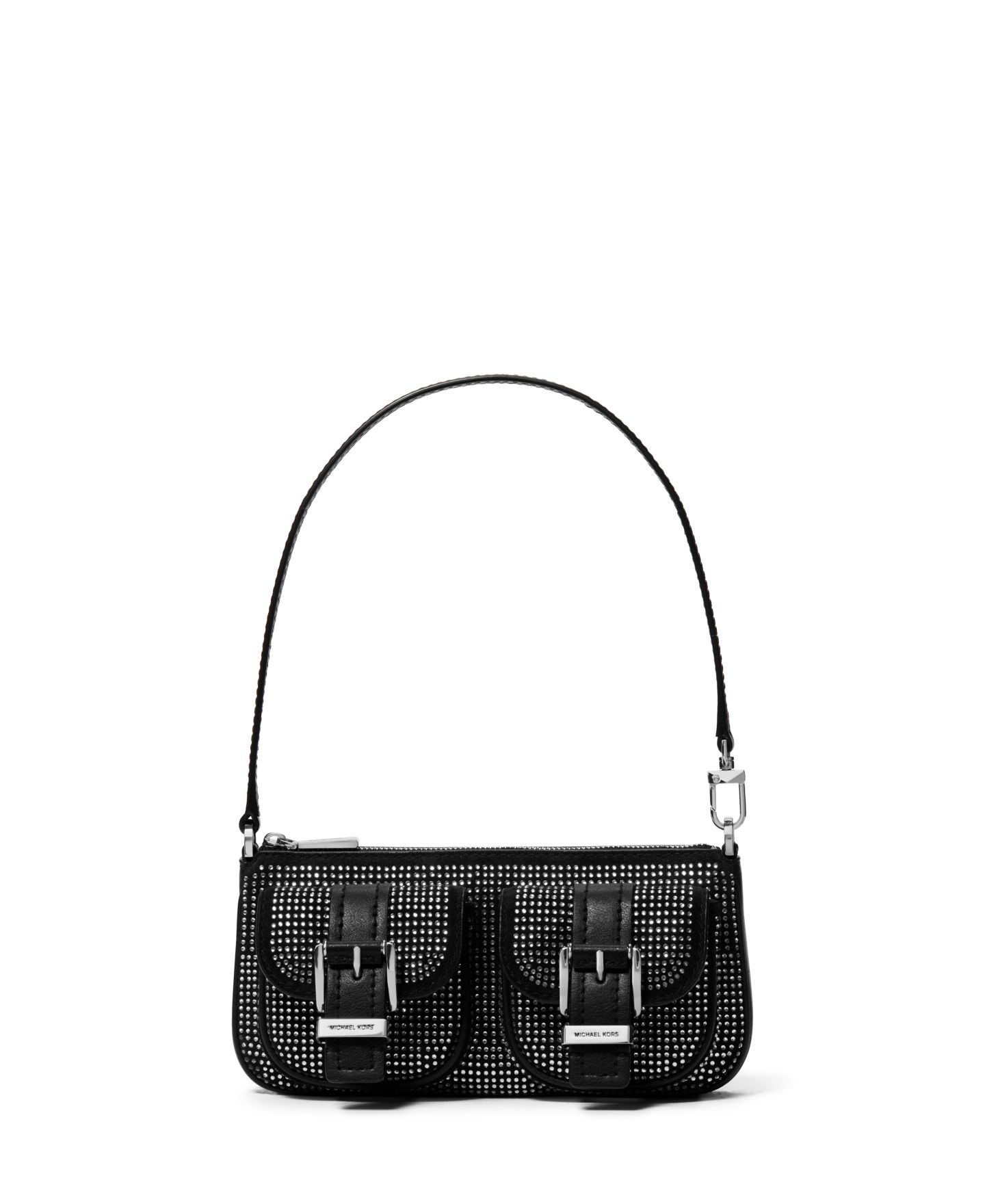 Женская сумка Michael Kors Zoe Small Convertible Pouchette, цвет: Чёрный — фото 1