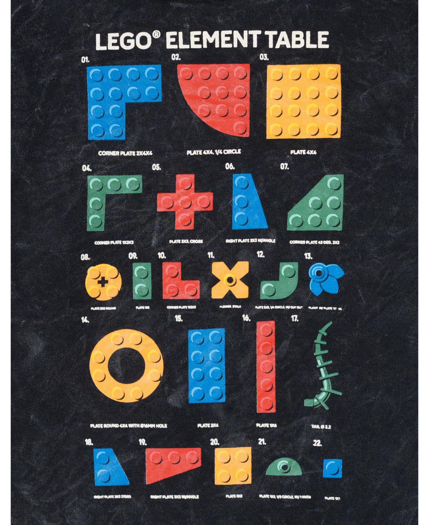 Толстовка LEGO Face Grid Graphic Crewneck Cotton-Blend для мальчиков-малышей, цвет: Варёный чёрный — фото 2