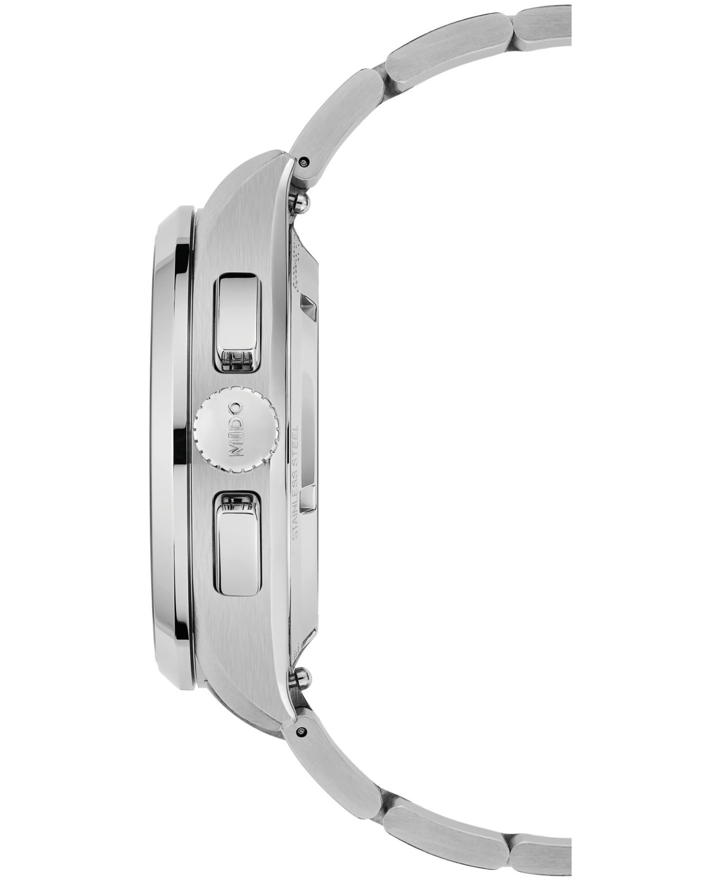 Мужские часы Mido Swiss Automatic Chronograph Skeleton Multifort Stainless Steel Bracelet Watch 43mm — фото 3