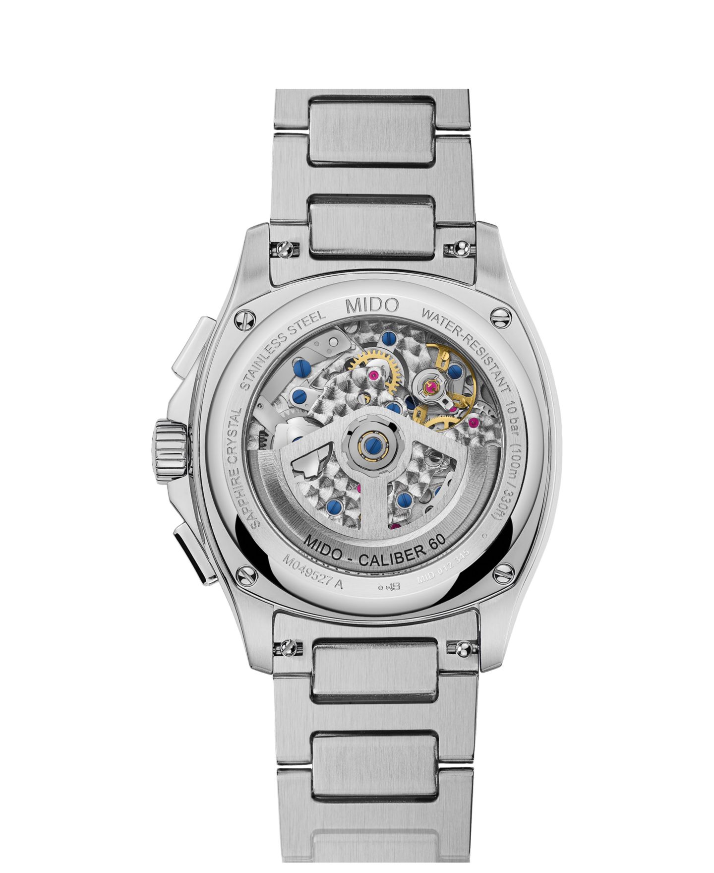 Мужские часы Mido Swiss Automatic Multifort TV Chronograph Stainless Steel 42mm — фото 3