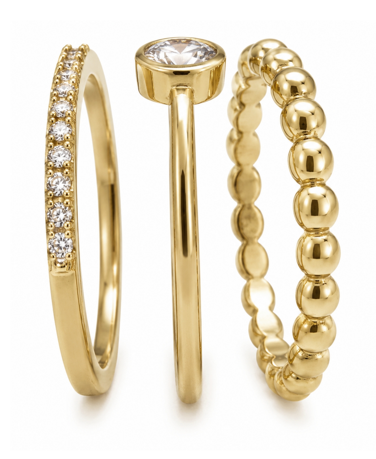 And Now This Women's 3-Piece Ring Set