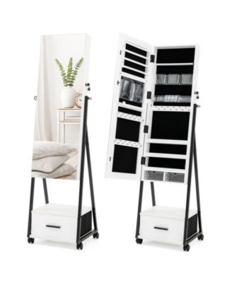 Jewelry Cabinet with Full Length Mirror