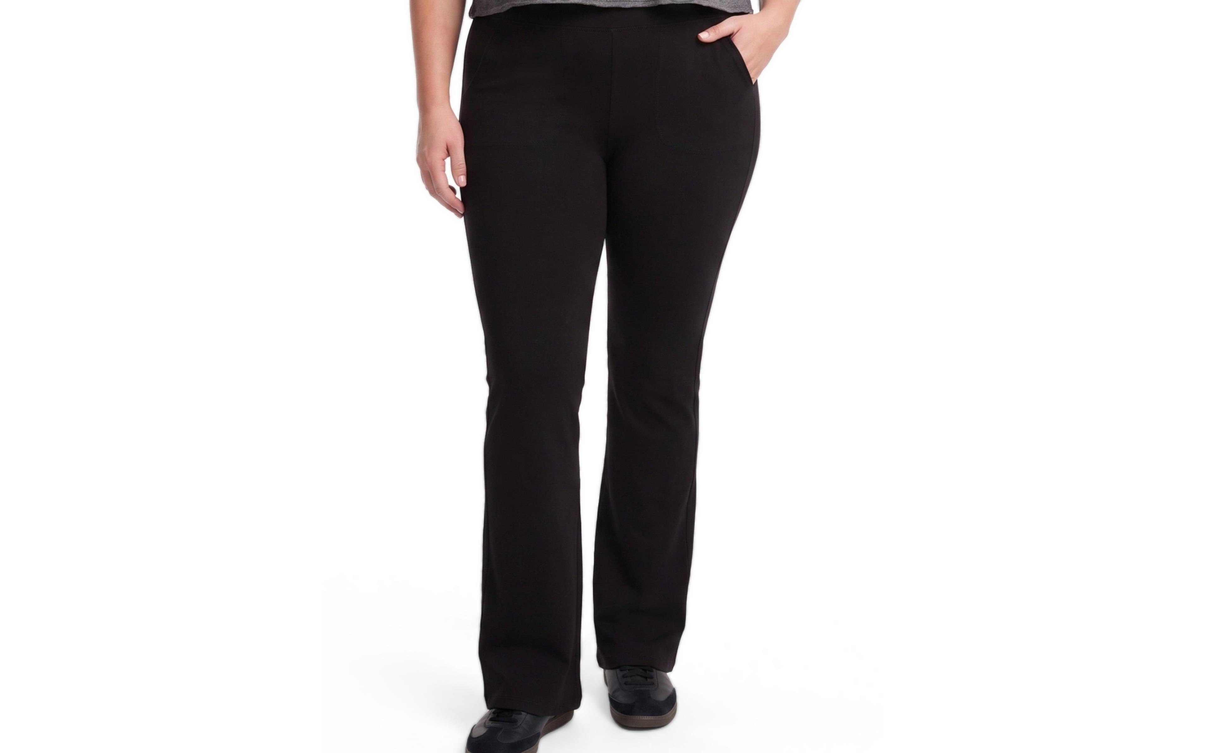 Torrid Plus Slim Boot-Cut Cotton-Blend Leggings with Functional Pockets