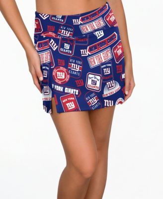 Women's Royal New York Giants Grady Allover Print Sleep Skort