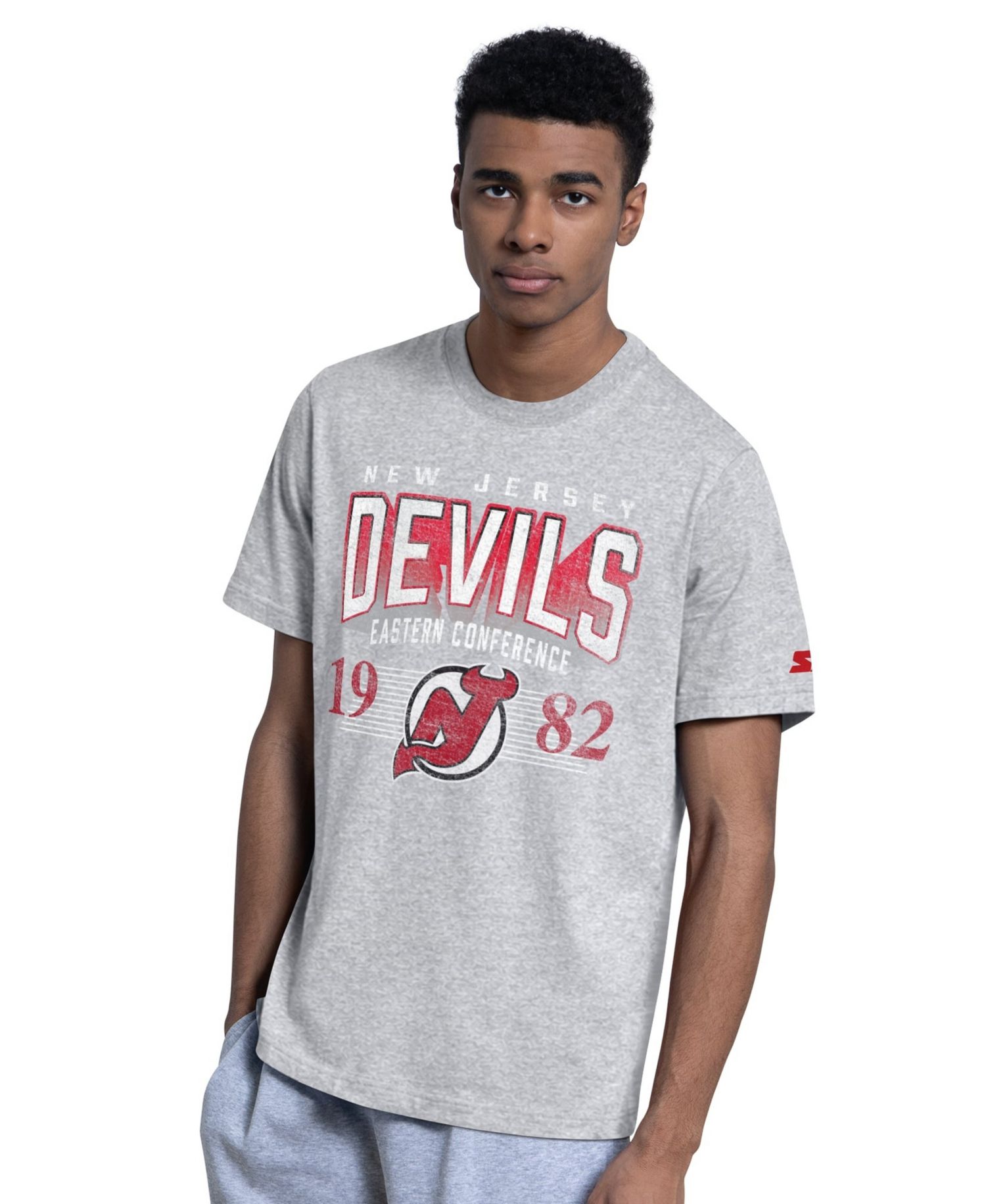 Men's Red/Heather Gray New Jersey Devils Two-Pack T-Shirt Set
