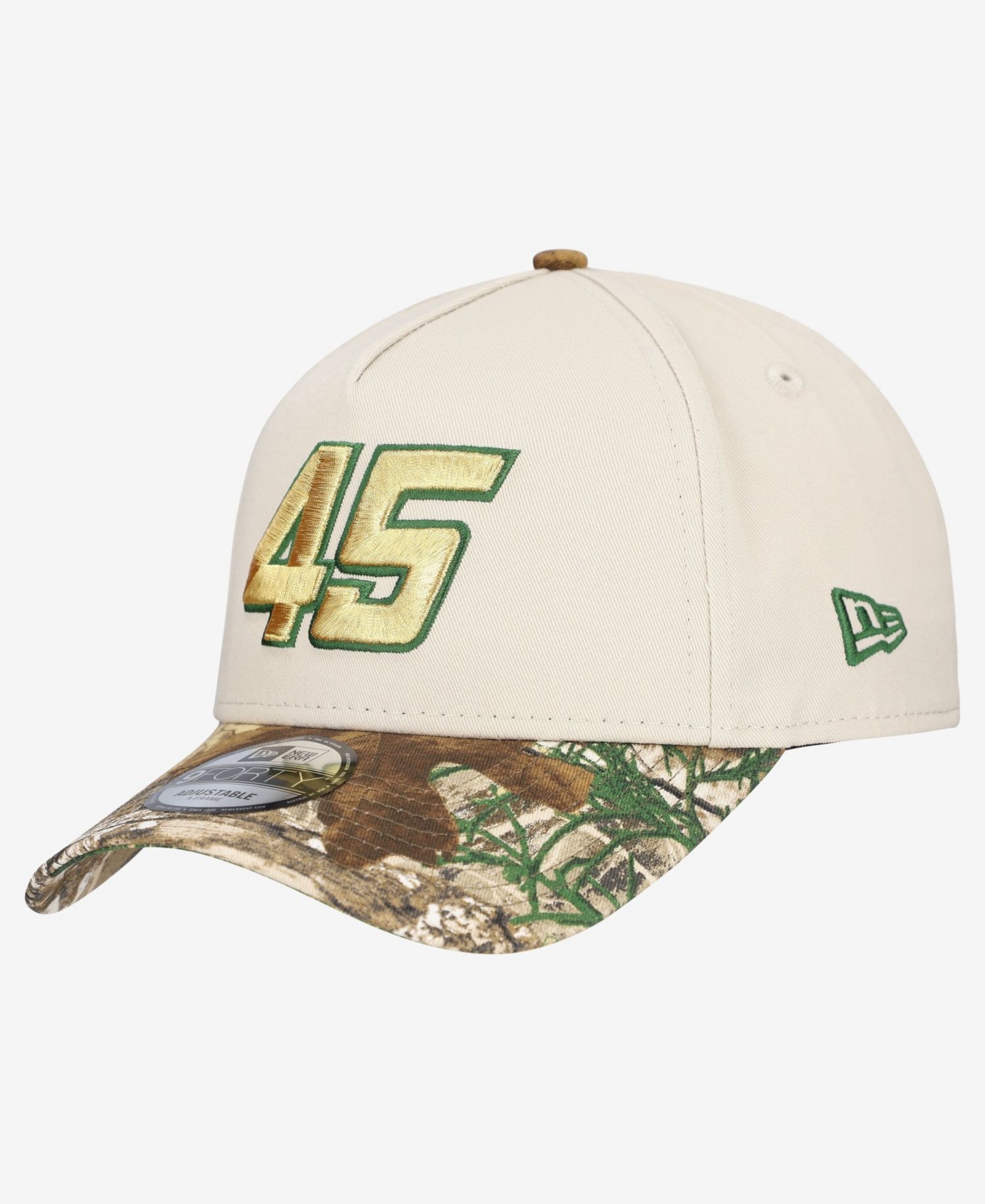 Men's Cream Tyler Reddick Realtree A-Frame 9FORTY Adjustable Hat
