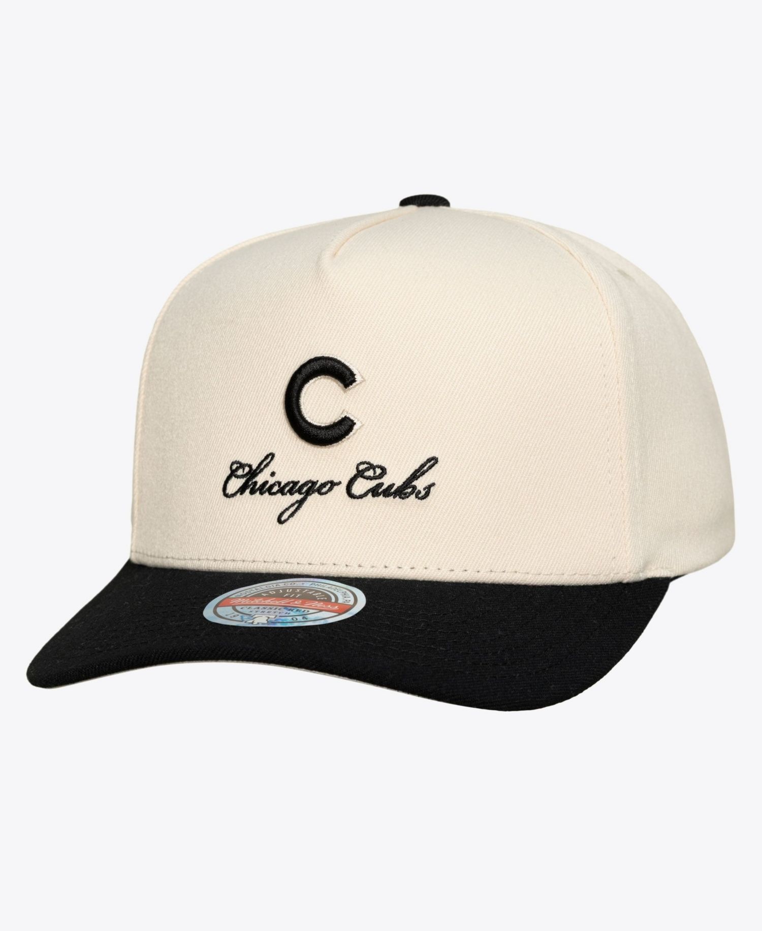 Men's Cream/Black Chicago Cubs Flawless Stretch Snapback Hat