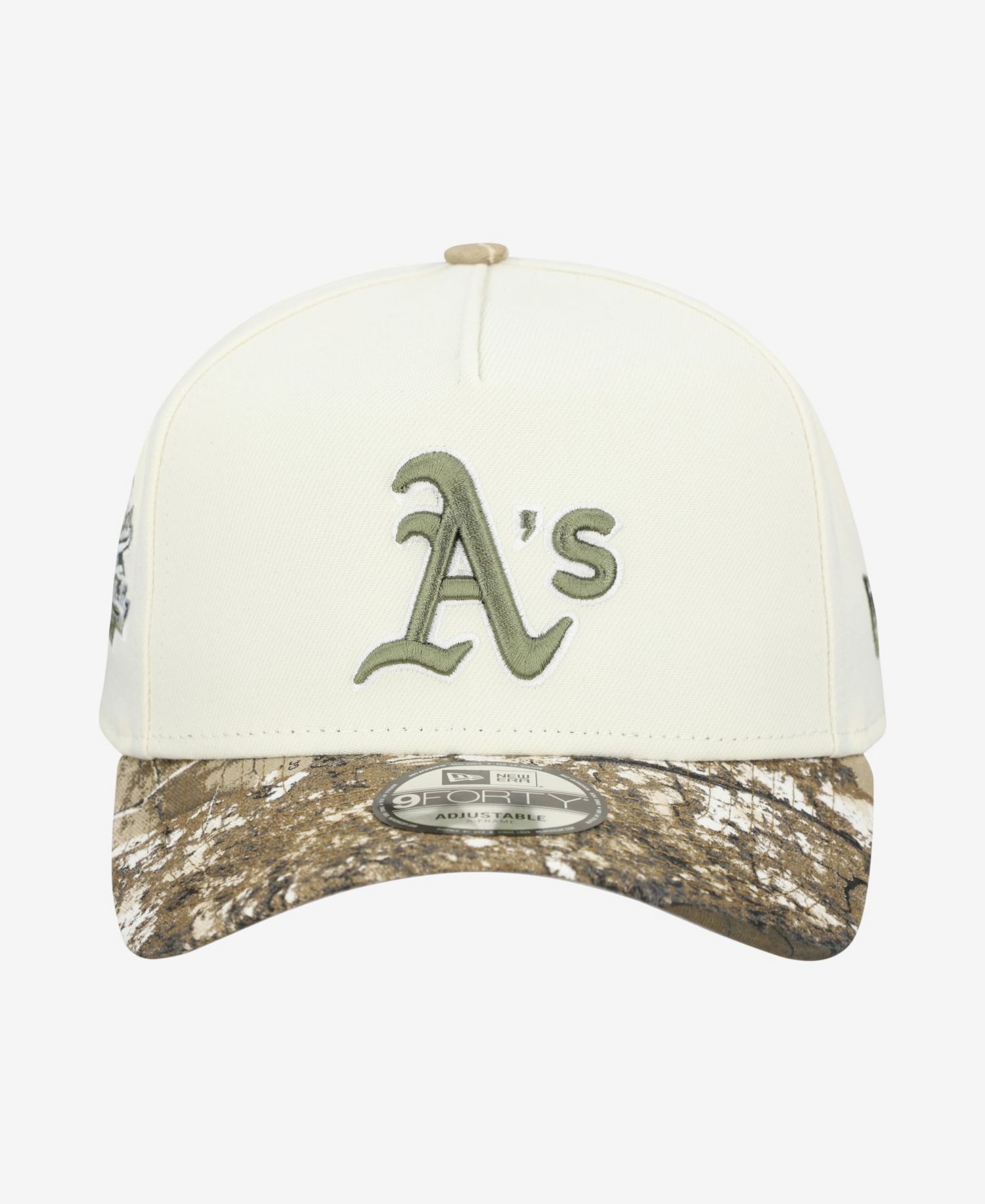 Men's Cream/Realtree Camo Athletics 9FORTY A-Frame Adjustable Hat