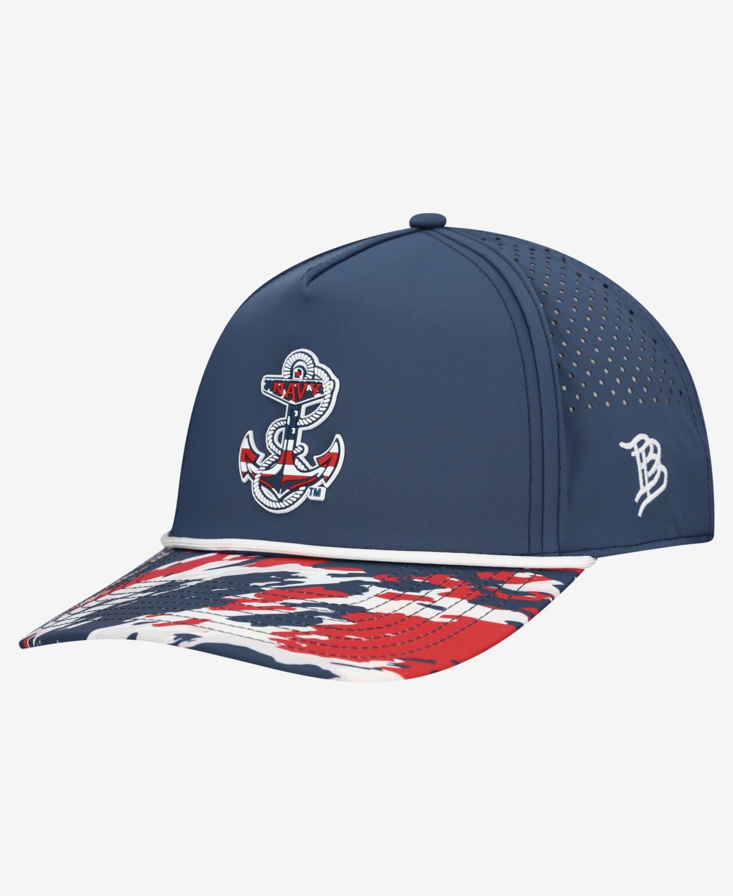 Men's and Women's Navy Navy Midshipmen Stars & Stripes Rope Adjustable Hat