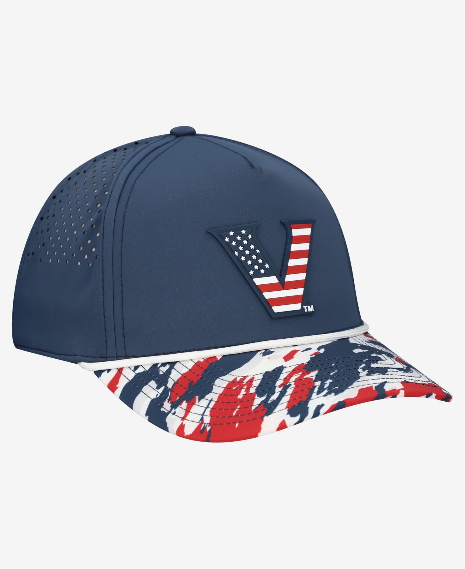 Men's and Women's Navy Vanderbilt Commodores Stars & Stripes Rope Adjustable Hat