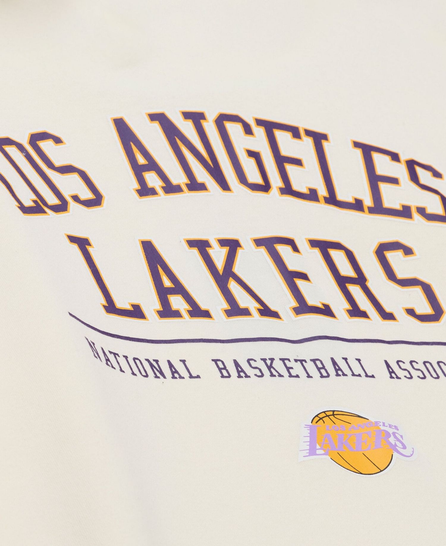 Men's Cream Los Angeles Lakers Walk-Off Fleece Hoodie
