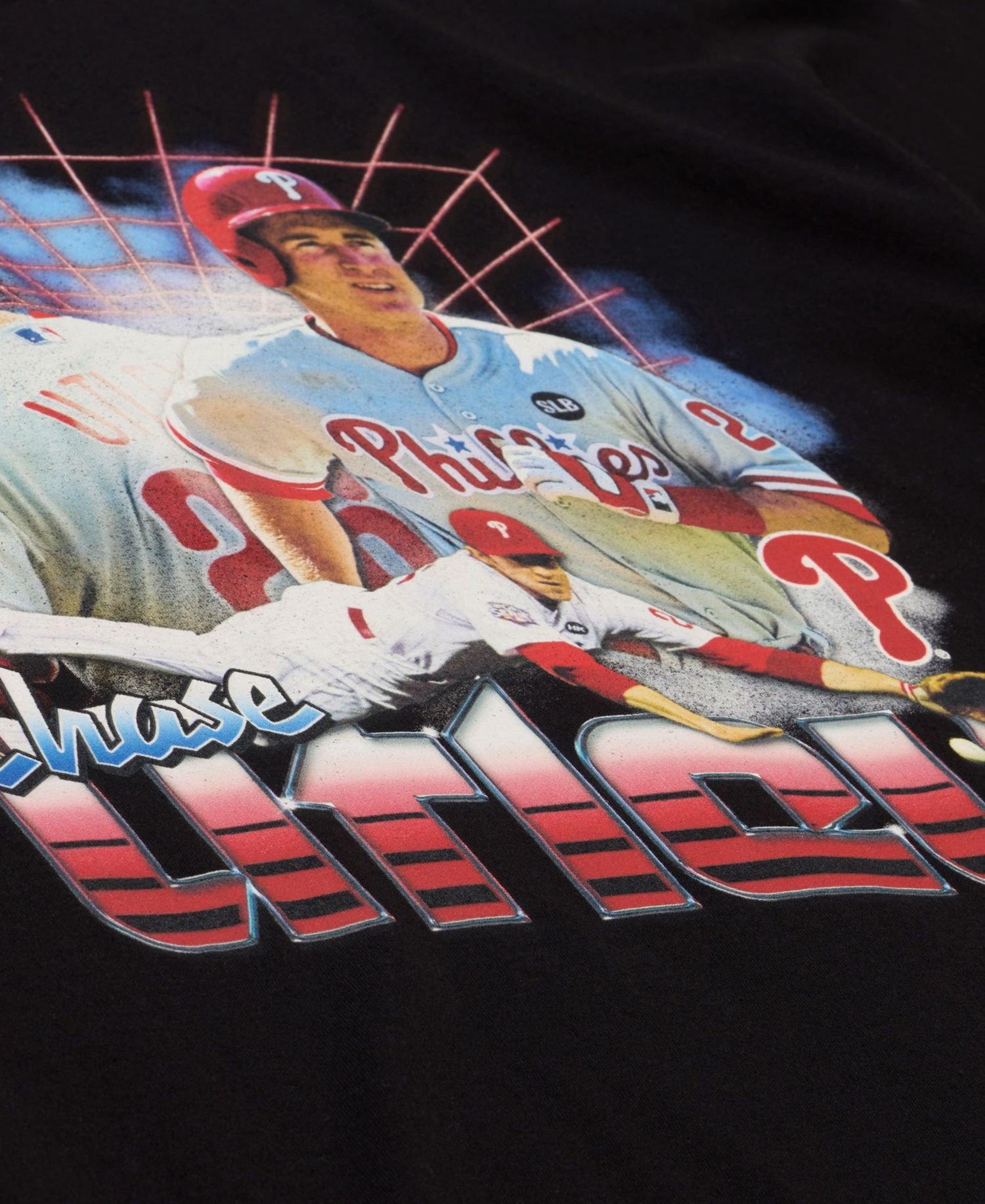 Men's Chase Utley Black Philadelphia Phillies Cooperstown Collection Big & Tall Legendary Collage Player Graphic T-Shirt